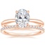 14K Rose Gold Freesia Ring with Luxe Ballad Diamond Ring (1/4 ct. tw.)