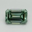 3.14 Ct. Fancy Vivid Pacific Green Emerald Lab Grown Diamond