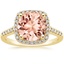 18K Yellow Gold Odessa Halo Diamond Ring (1/5 ct. tw.), smalltop view