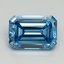3.14 Ct. Fancy Vivid Blue Emerald Lab Grown Diamond