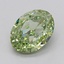2.01 Ct. Fancy Vivid  Green Oval Lab Grown Diamond