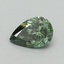 0.51 Ct. Fancy Vivid Green Pear Lab Grown Diamond