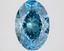 2.55 Ct. Fancy Vivid Blue Oval Lab Grown Diamond