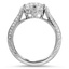 Hand-Engraved Knife-Edge Diamond Ring, smallside view