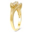 The Ximena Ring, smalltop view on a hand