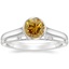 18K White Gold Luna Ring with Astra Diamond Ring