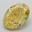 8.36 Ct. Fancy Vivid  Yellow Oval Lab Grown Diamond