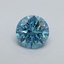 0.42 Ct. Fancy Vivid Blue Round Lab Grown Diamond