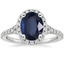 18K White Gold Joy Half Coverage Diamond Ring, smalltop view