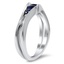 The Mozelle Ring, smalltop view on a hand