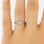 The Mignon Ring, smalltop view on a hand