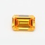 0.46 Ct. Fancy Vivid Yellow Emerald Lab Grown Diamond