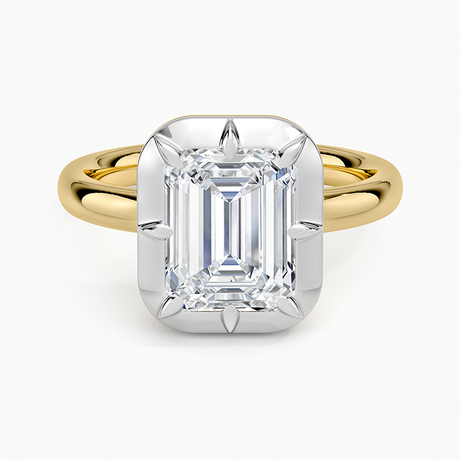 Harper Mixed Metal Solitaire Ring