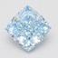 1.59 Ct. Fancy Vivid Blue Cushion Lab Grown Diamond