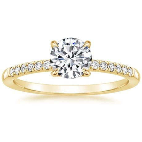 18K Yellow Gold Petite Viviana Diamond Bridal Set (1/4 ct. tw.)