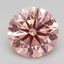 2.21 Ct. Fancy Vivid Pink Round Lab Grown Diamond