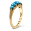 The Brigette Ring, smalltop view on a hand