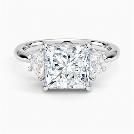 Half Moon Three Stone Diamond Ring (1/4 ct. tw.)