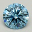 2.55 Ct. Fancy Intense Blue Round Lab Grown Diamond