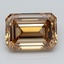 3.10 Ct. Fancy Light  Brown Emerald Lab Grown Diamond