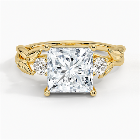 Budding Willow Three Stone Diamond Ring