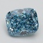2.67 Ct. Fancy Intense Blue Cushion Lab Grown Diamond