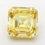 15.16 Ct. Fancy Yellow Asscher Lab Grown Diamond