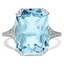 Edwardian Aquamarine Cocktail Ring