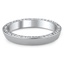 Custom Angled Profile Band with Eternity Side Stones