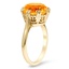 The Breena Ring, smalltop view on a hand
