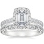 Platinum Sienna Halo Diamond Ring with Sienna Eternity Diamond Ring (7/8 ct. tw.)
