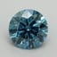2.03 Ct. Fancy Vivid Blue Round Lab Grown Diamond