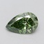 1.00 Ct. Fancy Vivid Green Pear Lab Grown Diamond