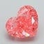 2.08 Ct. Fancy Vivid Pink Heart Lab Grown Diamond