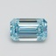 5.02 Ct. Fancy Intense Blue Emerald Lab Grown Diamond