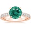 14K Rose Gold Anthology Half Coverage Diamond Ring (1/2 ct. tw.), smalltop view