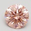 2.33 Ct. Fancy Vivid Pink Round Lab Grown Diamond