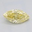 1.00 Ct. Fancy  Yellow Marquise Lab Grown Diamond