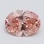 3.01 Ct. Fancy Intense Pink Oval Lab Grown Diamond