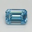 7.09 Ct. Fancy Vivid Blue Emerald Lab Grown Diamond