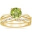 18K Yellow Gold Twisted Vine Ring with Petite Twisted Vine Diamond Ring (1/8 ct. tw.)