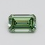 0.67 Ct. Fancy Intense Green Emerald Lab Grown Diamond