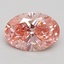 2.20 Ct. Fancy Vivid Pink Oval Lab Grown Diamond