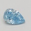 1.54 Ct. Fancy Vivid Blue Pear Lab Grown Diamond