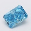 4.08 Ct. Fancy Vivid  Blue Radiant Lab Grown Diamond