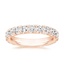 14K Rose Gold French Pavé Eternity Diamond Ring (2 ct. tw.), smalltop view