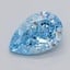 1.00 Ct. Fancy Vivid  Blue Pear Lab Grown Diamond