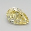 1.67 Ct. Fancy Intense Yellow Pear Lab Grown Diamond