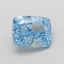 5.05 Ct. Fancy Vivid Blue Cushion Lab Grown Diamond