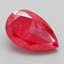 3.53 Ct. Fancy Vivid Red Pear Lab Grown Diamond